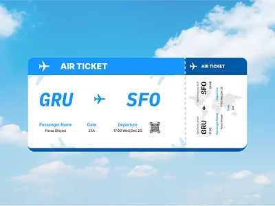 Air Ticket design graphic design ui vector