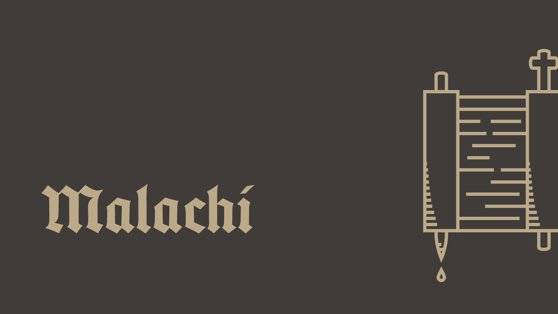 Malachi Sermon Series Graphic church design sermon series