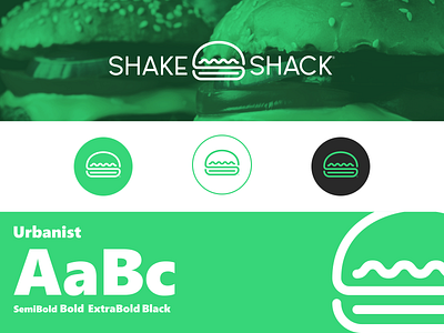 Unofficial Redesign Shake Shack Logo and Visual Brand brand branding burger design food graphic design inspiration logo minimalist modern redesign restaurant shakeshack trend vector
