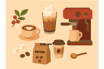 Coffee Shop Illustration aroma background beverage cafe cafetaria caffeine cappuccino celebration coffee concept cup day drink espreso hot latte mocha morning mug taste