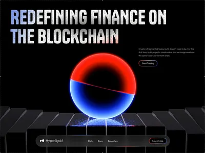 Blockchain Landing Page | Finance banking blockchain landing page crypto cryptocurrency finance financial fintech landing page saas saas landing page ui design web design web3