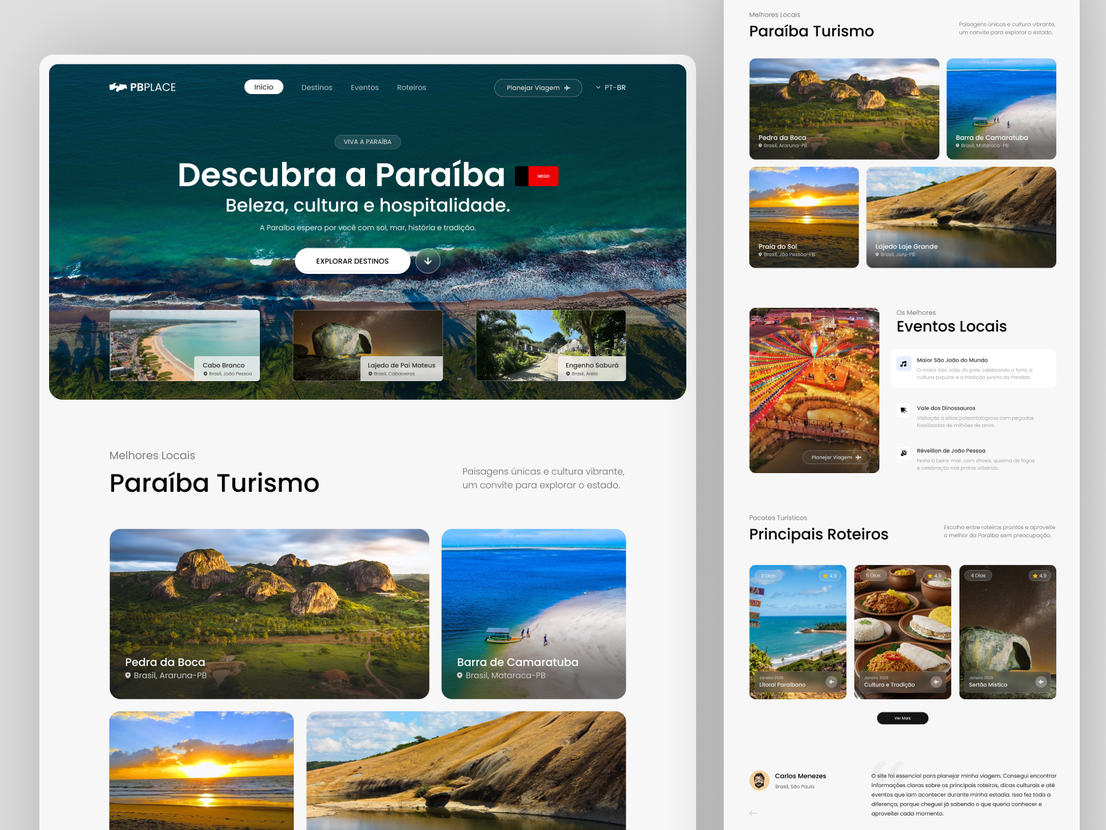 Example of UI - Paraíba Concept