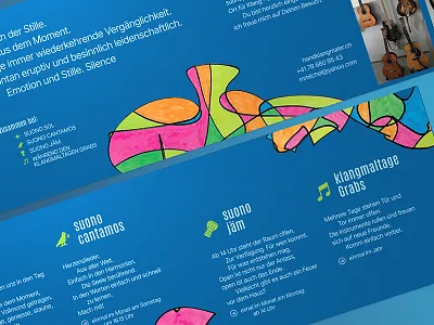 Flyer for a music studio brochure flyer design graphic design music flyer print design