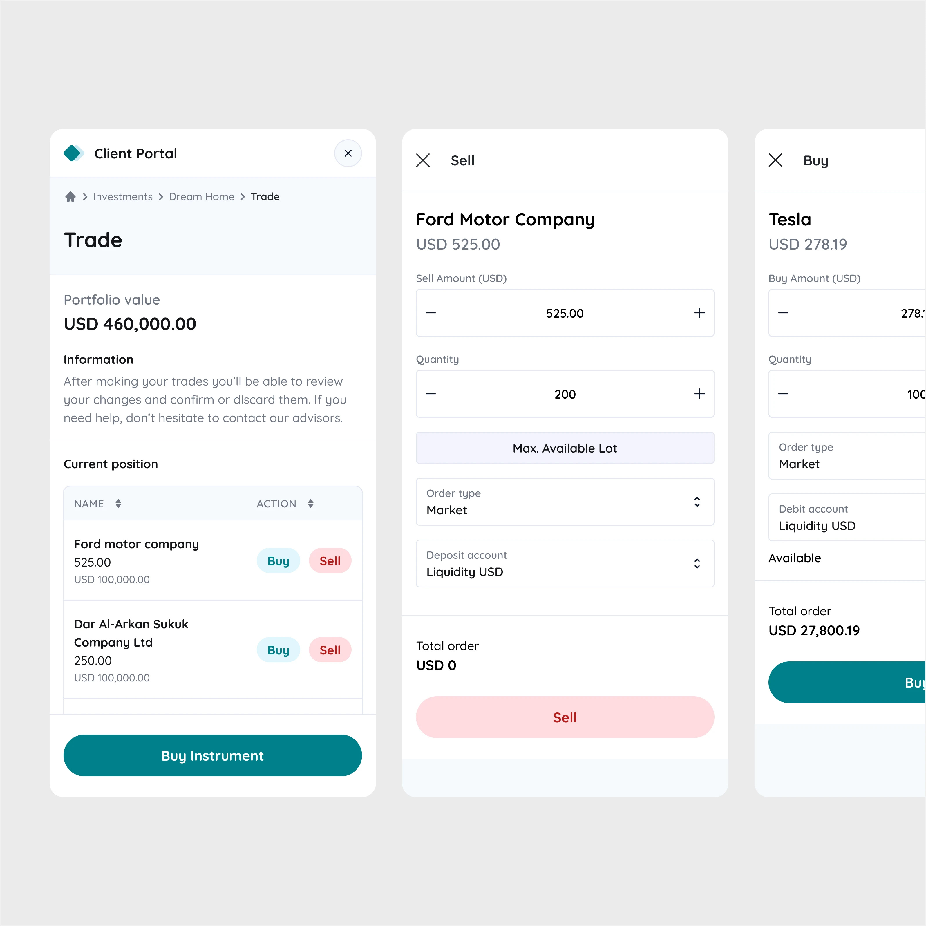 Simple UI for trading in mobile web crypto fintech fintech app fintech web mobile stock stock app trading trading app trading web