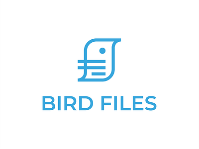 Bird Files bird brand brand mark branding design files fly graphic design icon logo logos mark paper simple study vector visual design wings