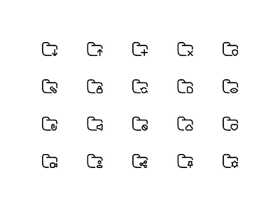 Folder Stroke Icons ✨ folder add folder attachment folder audio folder block folder cloud folder download folder file storage folder icons folder links folder locked folder remove folder security folder shared 01 folder sync folder upload folder view free icons line icons stroke icons