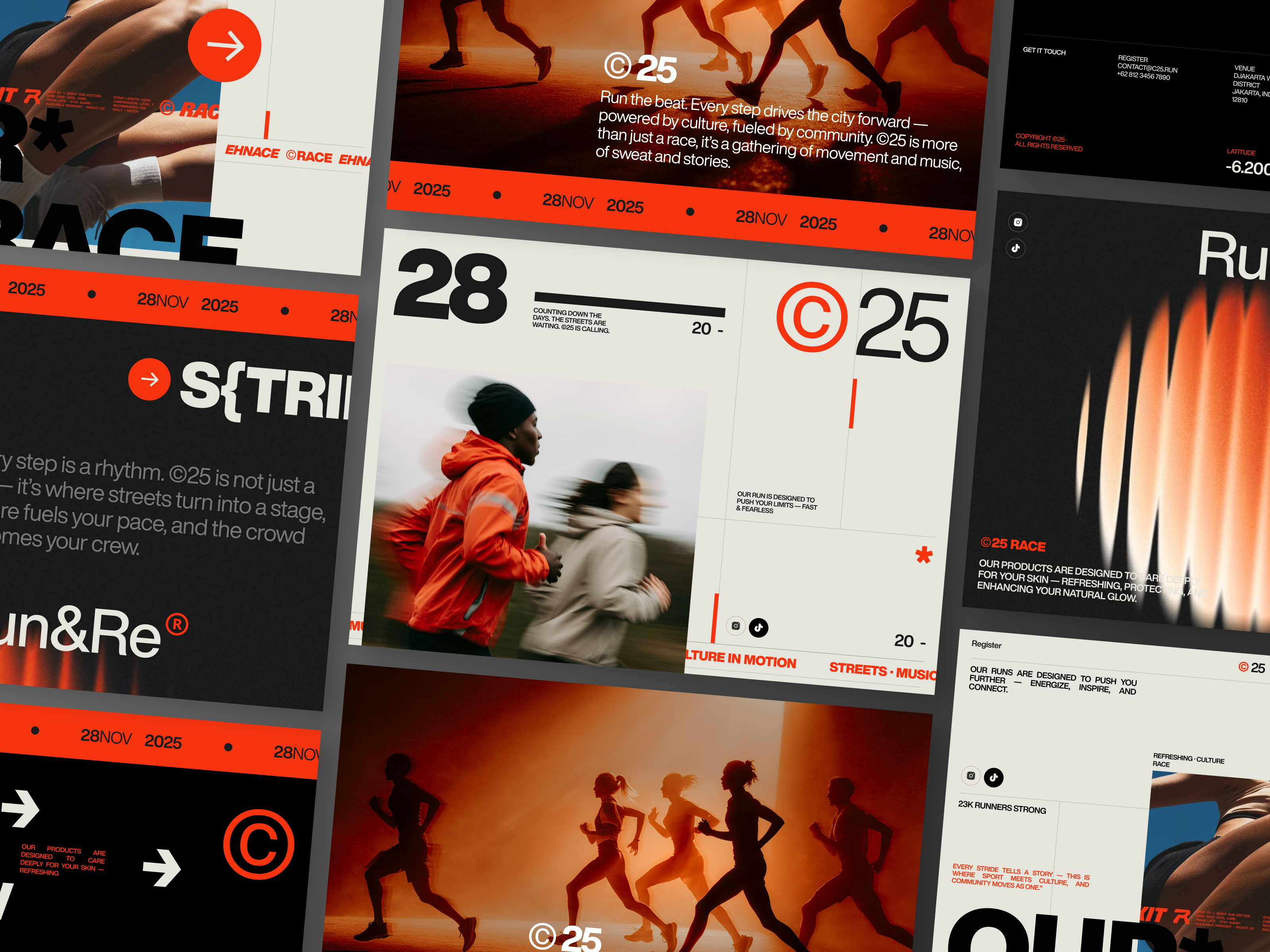 Example of C25 Running Event - Landing Page.