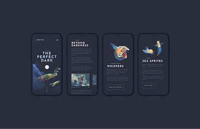 Deep Sea World 3d adobexd branding design designsystems graphic design illustration interactiondesign microinteractions mobiledesign motion graphics portfolio prototypedesign ui ux webdesign
