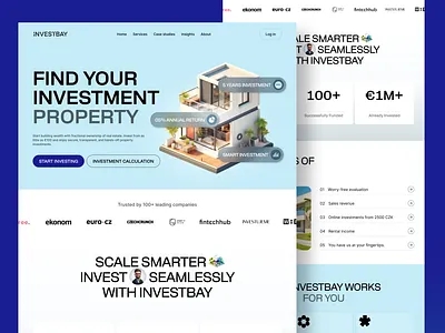 Website design for Property Investment crowdfunding crowdfunding platform fractional ownership investment platform investment solutions landing page micro investments property investment property management property returns real estate real estate investment real estate technology secure investment smart investment ui design uiux web design
