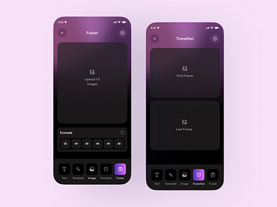Generator - AI Video Generator App ai agent ai apps ai chatbot ai image generator ai powered app ai text to video ai video app ai video generator app app design content creation app generator mobile app motion design app premium product design setting screen ui design video generator