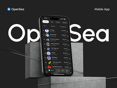 OpenSea - NFTs Mobile App app design blockchain crypto app defi mobile mobile app nft app opensea