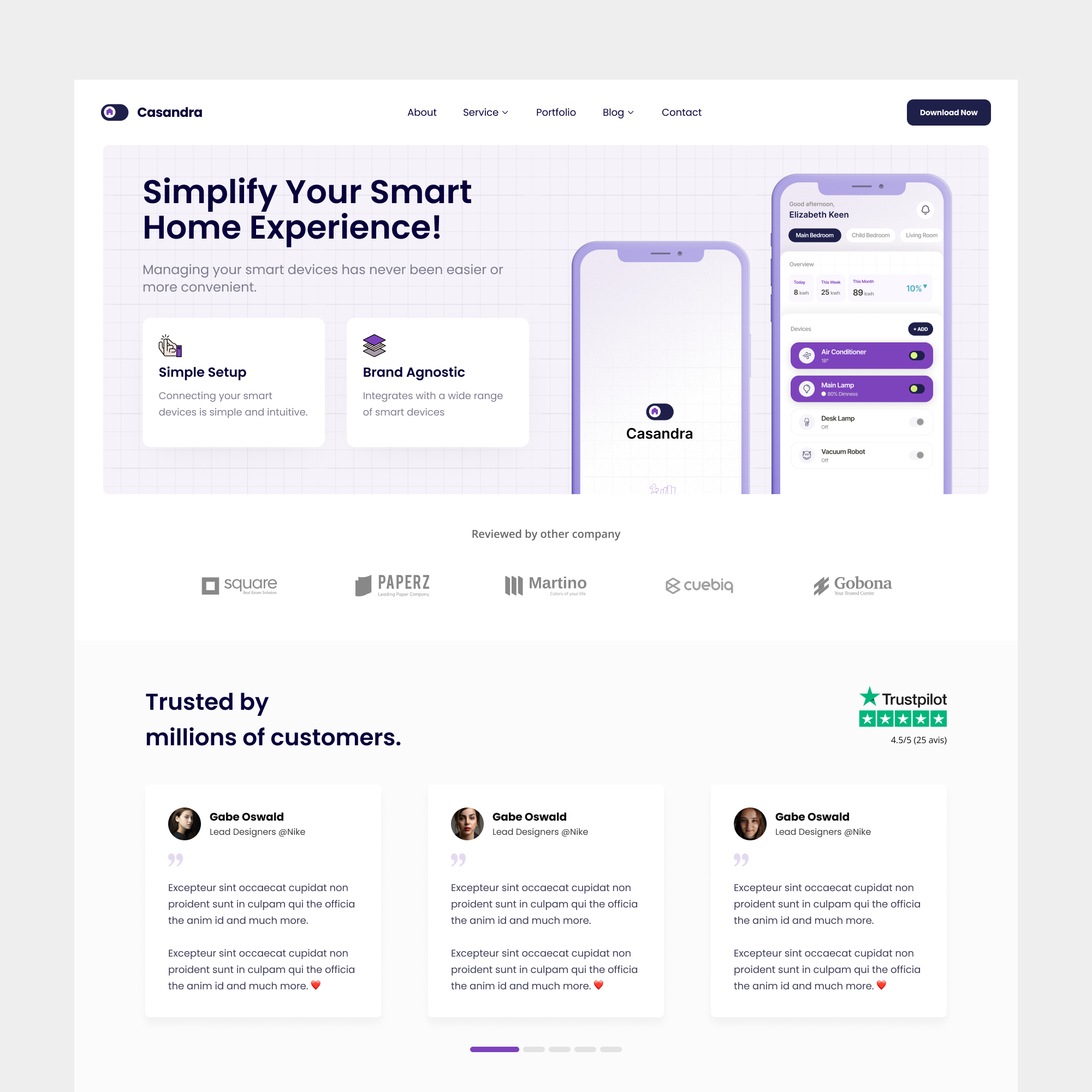 Example of Landing Page Design In Figma Responsive