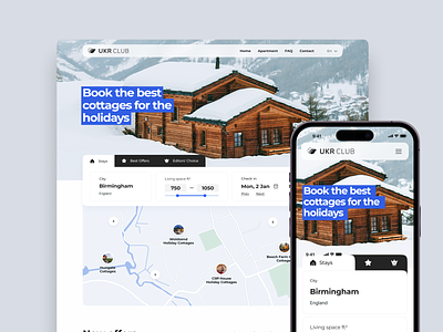 UKR Club: renting web app app design interface mobile design ui ux web web design website website design