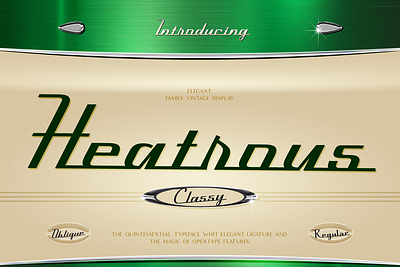 Heatrous branding classic font custom font display font editorial font font font design font style free font headline headline font lettering logo font modern font nostalgic font oblique font retro font stylish font typeface vintage font