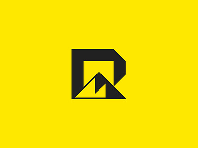 Modern Geometric R + Mountain Logo — Available for Purchase! brand identity deisgner branding geametric monogram geametric r monogram icon identity logo logo deisgner logodesign minimal logo outdoor logo r logo r monogram r outdoor logo