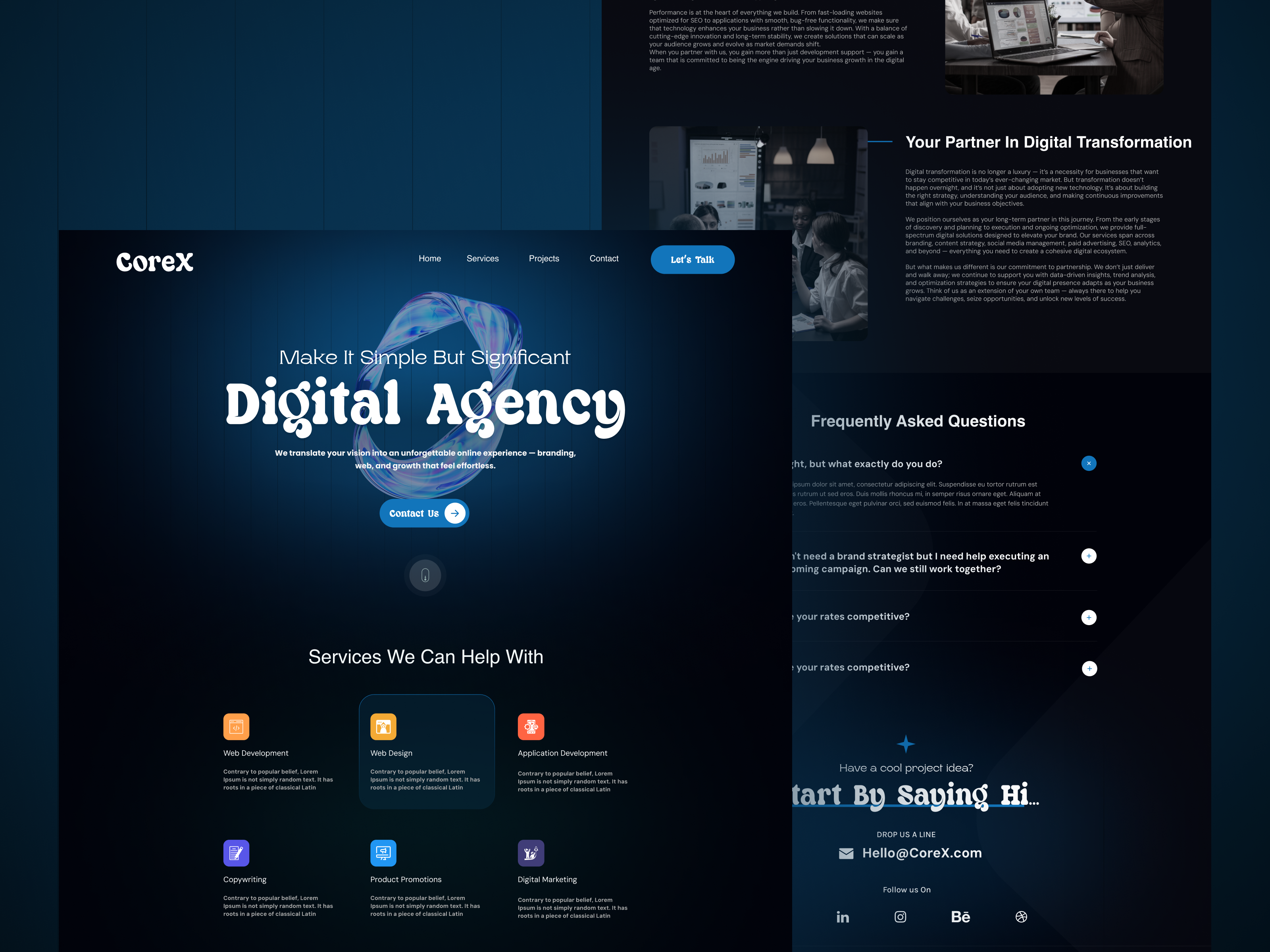 Example of Website UI UX Design