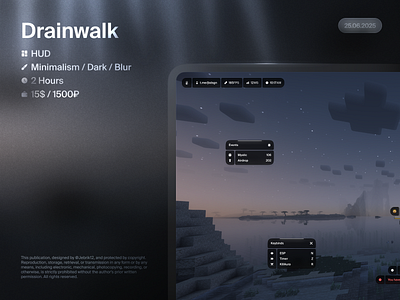 Drainwalk cheat game hack hud minecraft ui uiux uix ux