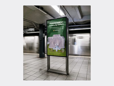 Subway Advertising Concept for Squaredash advertisement advertising branding construction logo