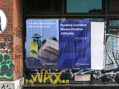 Street Advertising Concept for Squaredash advertisement advertising branding construction logo