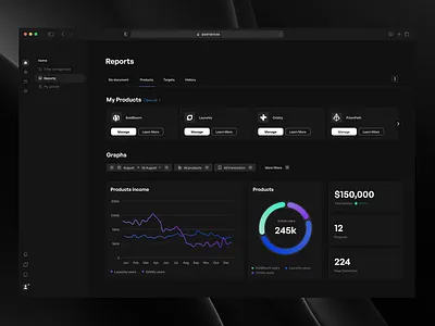 Graph dashboard and modal design business app circle graph crm dashboard data erp graphic design investment line graph roi statistic task generation ui user data ux design web application web dashboard