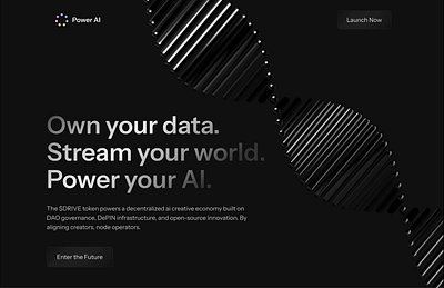 Power AI - Futuristic AI - AI landing page ai ai landing page ai platform ai templates ai ui ai website crypto for web3 futuristic ai futuristic website power ai product design web design
