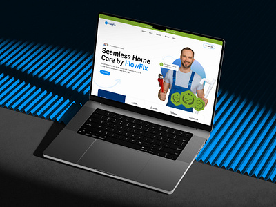 Plumbing Landing Page Design by BotiFlay Studio branding ui ux