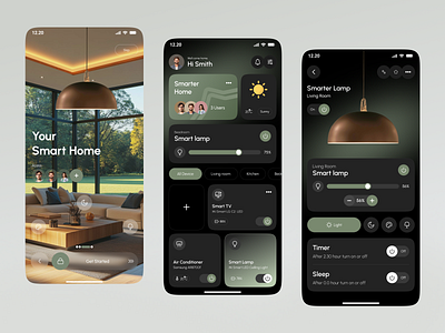 Smart Home Mobile App app app design home automation home control app home tech ios iot app mobile mobile app mobile app design smart home smart home app smart living app ui ui design uiux ux
