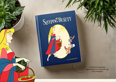 Sleeping Beauty- Book Cover Redesign coverpage redesign illustration logo