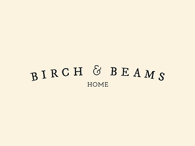 Birch & Beams branding design graphic design logo