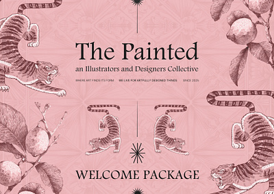 Pink Tiger_Illustration & Design animal branding design digital art graphic design illustratin illustration photoshop