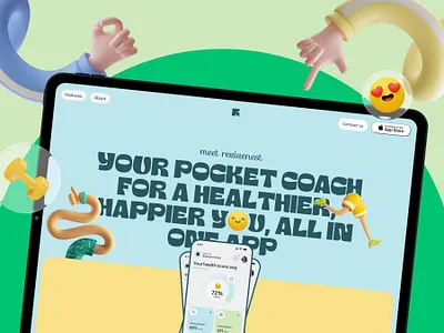 ReviveNest – AI Health & Fitness App with Sleep Analysis activity tracker ai health web clean fitness web health care landing page healthcare healthcare app website homepage landing page mental health web minimalist product design training trendy ui ux virtual assistant vivasoft web design website