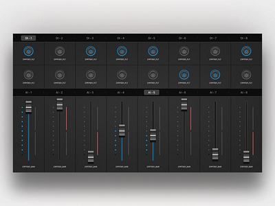 Digital Switchboard Interface Exploration app design audio mixer clean ui dashboard dashboard ui digital dribbble minimal design simple design sleek design sound engineering switchboard ui ui design ui ux user experience user interface