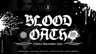 BLOOD OATH branding design font font design fonttype graphic design handwriting illustration logo ui