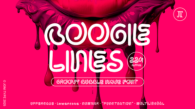BOOGIE LINES branding design font font design fonttype graphic design handwriting illustration logo ui