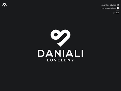 DANIALI LOVELENY app branding d logo design icon illustration letter logo love logo minimal ui vector