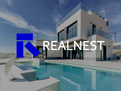 REALNEST- Modern Real Estate Logo branding business clean corporate house identity logo luxury minimal modern professional property property logo real estate realty