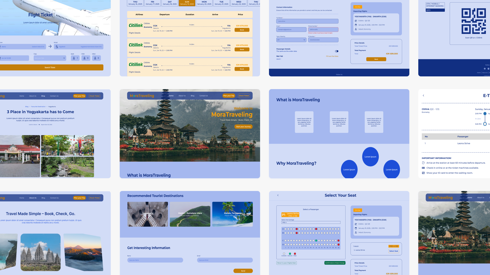 MoraTraveling - Travel Booking Platform app design app web booking app company profile interface desgin ticket booking travel app ui ui design uiux ux ux design web design website