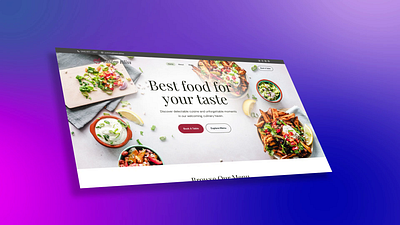 🍴 Bistro Bliss – Restaurant Website UI Design animation branding design graphic design illustration logo motion graphics ui ux vector