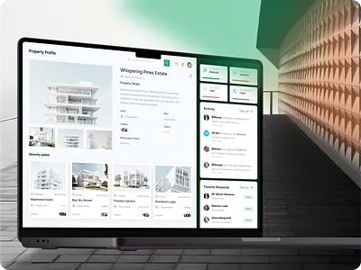 Property and Tenant Management Web App UI produtcs design uesr interface ui ux