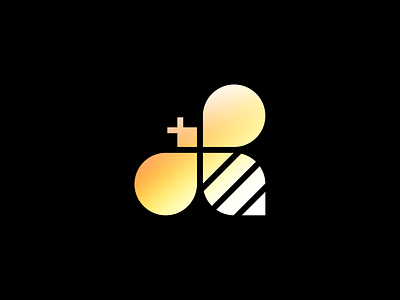 Bee Logo bee branding buzz colony community diligence hive honey logo productivity