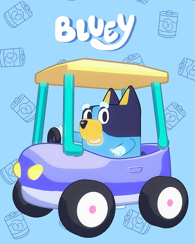 Bluey 2D & 3D Illustration 3d animation blender cartoon kids pogo