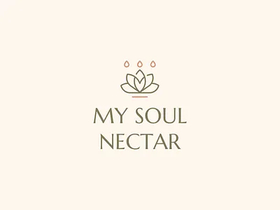 My Soul Nectar / Logo design ayurveda brand identity brand mark branding cosmetic geometric graphic design logo logotype lotus oil yoga