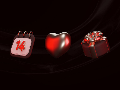 Happy Valentine's Day❤️ 3d 3ddeign 3dicon 3dillustration 3dsence 3dshot blender calendericon design gifticon hearticon illustration logo valentine valentineday