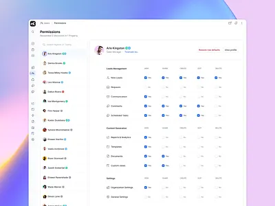 Realtor agent - Permissions page for real estate platform agent dashboard homes house housing listing permission permissions product design property property listings real estate realtor zillow
