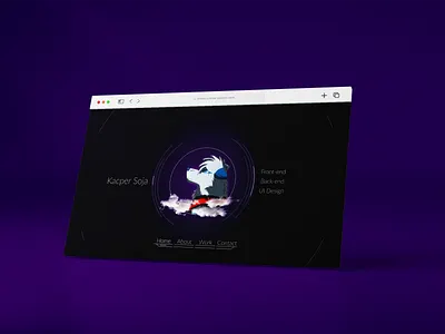 Modern Animated Developer Portfolio Design animation portfolio portfolio design ui