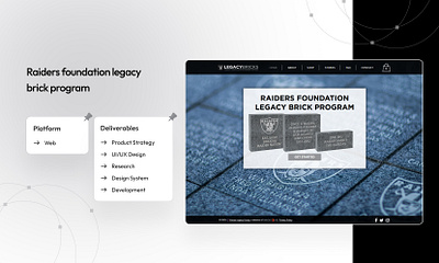 Raiders Foundation Legacy Brick Program