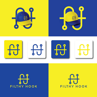 FH hook apparel logo apparel logo fh logo hook logo logo logo design minimal minimal logo