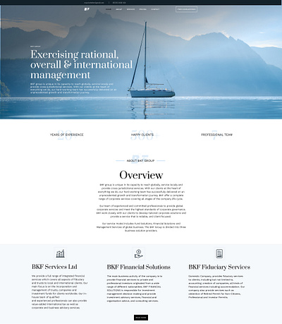 Financial services landing page proposals