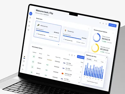 Smart Finance Dashboard 💳📊 appdesign bankingapp cleanui dashboarddesign datavisualization designsystem digitalbanking financeapp financedashboard fintechdesign fintechui loanmanagement minimaldesign modernui moneymanagement productdesign uidesign userinterface uxdesign webdashboard