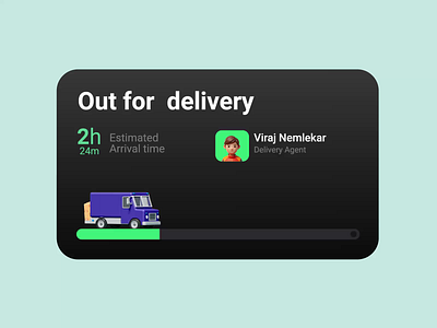 Delivery Tracking 3d adobe aftereffects animation branding design flat graphic design icon illustration logo minimal motion graphics ui